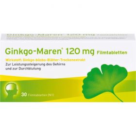 GINKGO-MAREN 120 mg Filmtabletten 30 St – PZN 9206631 из немецкой аптеки