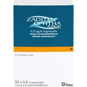 ZALERG ophtha sine Augentr.Einzeldosispipetten 50 St – PZN 10168829 из немецкой аптеки
