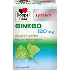 DOPPELHERZ Ginkgo 120 mg system Filmtabletten 120 St – PZN 10963248 из немецкой аптеки