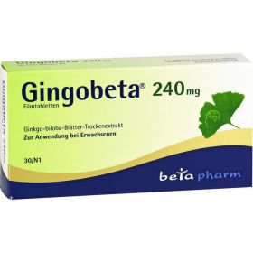 GINGOBETA 240 mg Filmtabletten 30 St – PZN 12461692 из немецкой аптеки