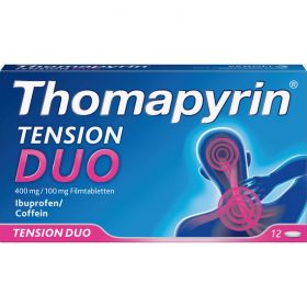 THOMAPYRIN TENSION DUO 400 mg/100 mg Filmtabletten 6 St – PZN 12551030 из немецкой аптеки