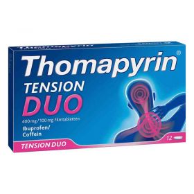 Thomapyrin Tension Duo 400 mg/100 mg Filmtabletten (12 stk) – PZN 12551047 из немецкой аптеки