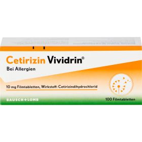 CETIRIZIN Vividrin 10 mg Filmtabletten 100 St – PZN 13168959 из немецкой аптеки
