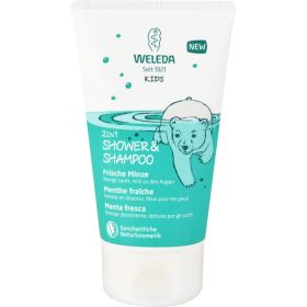WELEDA Kids 2in1 Shower & Shampoo frische Minze 150 ml – PZN 13891420 из немецкой аптеки