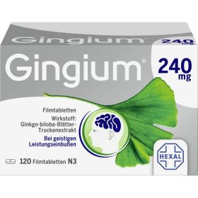 GINGIUM 240 mg Filmtabletten 120 St – PZN 14171113 из немецкой аптеки