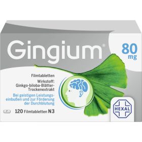 GINGIUM 80 mg Filmtabletten 120 St – PZN 14171159 из немецкой аптеки