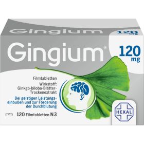 GINGIUM 120 mg Filmtabletten 120 St – PZN 14171188 из немецкой аптеки