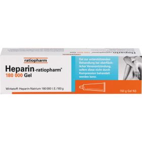 HEPARIN-RATIOPHARM 180.000 I.E. Gel 150 g – PZN 6884371 из немецкой аптеки