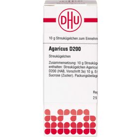 AGARICUS D 200 Globuli 10 g – PZN 7157779 из немецкой аптеки