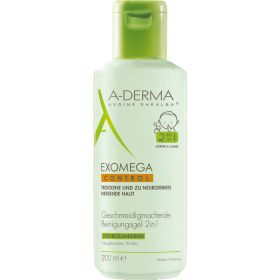 A-DERMA EXOMEGA CONTROL Reinigungsgel 2in1 200 ml – PZN 13595822 из немецкой аптеки