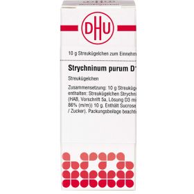 STRYCHNINUM PURUM D 10 Globuli 10 g – PZN 4238572 из немецкой аптеки