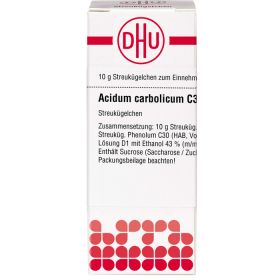 ACIDUM CARBOLICUM C 30 Globuli 10 g – PZN 7156739 из немецкой аптеки