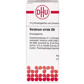 VERATRUM VIRIDE D 6 Globuli 10 g – PZN 7183239 из немецкой аптеки