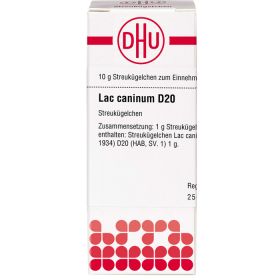 LAC CANINUM D 20 Globuli 10 g – PZN 7248111 из немецкой аптеки