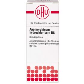 APOMORPHINUM HYDROCHLORICUM D 8 Globuli 10 g – PZN 7454543 из немецкой аптеки