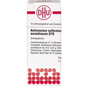 ANTIMONIUM SULFURATUM aurantiacum D 10 Globuli 10 g – PZN 1757225 из немецкой аптеки
