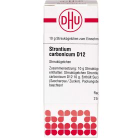 STRONTIUM CARBONICUM D 12 Globuli 10 g – PZN 2123103 из немецкой аптеки