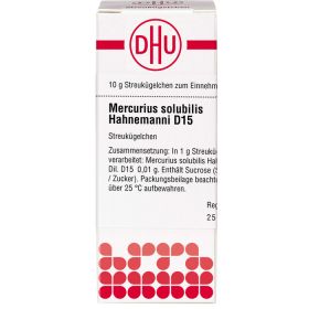 MERCURIUS SOLUBILIS Hahnemanni D 15 Globuli 10 g – PZN 4227410 из немецкой аптеки