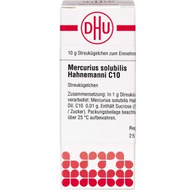 MERCURIUS SOLUBILIS Hahnemanni C 10 Globuli 10 g – PZN 4776252 из немецкой аптеки