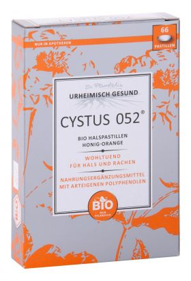 CYSTUS 052 Bio Halspastillen Honig Orange 66 St – PZN 3641981 из немецкой аптеки