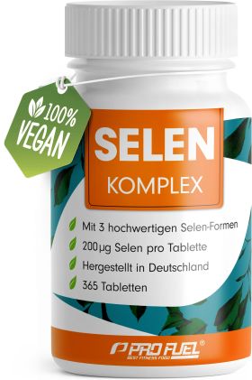 ProFuel - Selen Komplex Tabletten hochdosiert - 200 µg Selen aus 3 Selenquellen pro Tablette 365 St из немецкой аптеки